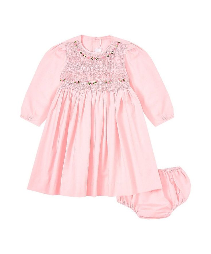 Style # FK-LT432 Made with 100% Cotton Smocked Baby Girl Dresses, Smocked Baby Clothes, Pink Baby Dress, Vintage Baby Dresses, Pink Gingham Dress, Smocked Baby Dresses, Girls Smocked Dresses