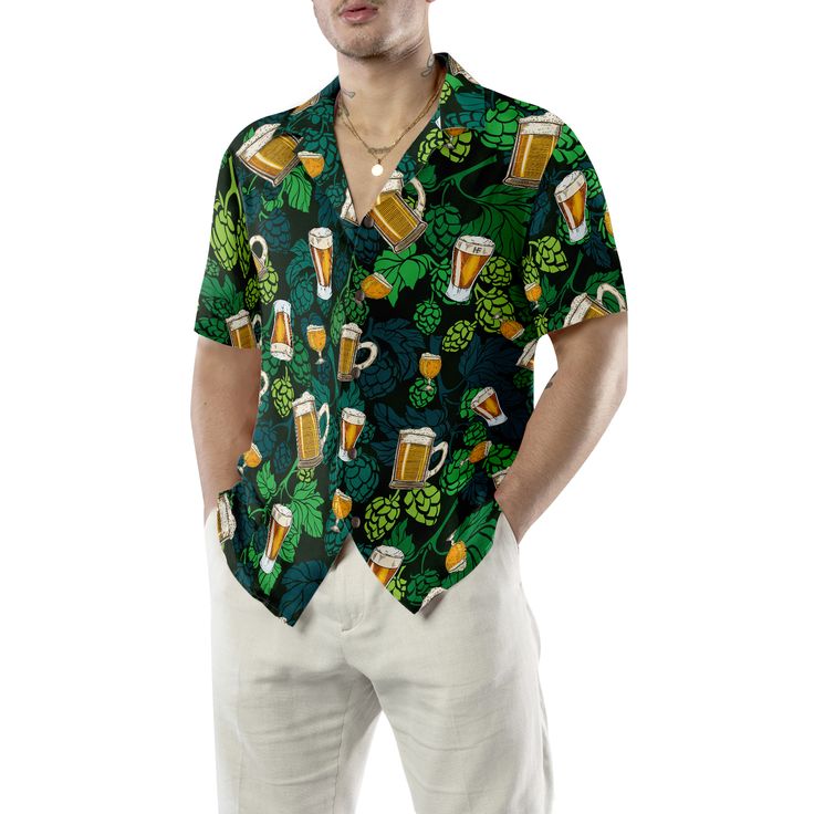 This custom Hawaiian shirt is a great gift idea, as well as a loose and comfy outfit that will keep you cool during the hot summer months. Coming up with a surprise for your loved ones is up to you. This present is appropriate for any occasion, and the receivers will surely love it! Product details: Material: Polyester fabric Feature: Featuring a spread collar, printed pattern all over the shirt, a front button fastening, short sleeves and a relaxed shape. The design is printed with new age prin Counter Culture, Flamingo Shirt, Gifts For Uncle, Summer Beach Dress, Hawaiian Shorts, Cool Hawaiian Shirts, Hawaiian Print, Mens Hawaiian Shirts, Aloha Shirt