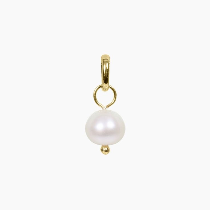 Masami Pearls Pendants Gold Freshwater Pearl Pendant Charm (Gold) Minimalist White Jewelry With Charms, Everyday Dangle Pearl Pendant Jewelry, Everyday Pearl Drop Pendant Jewelry, Elegant Adjustable Charms Jewelry, Minimalist Pearl Charm Pendant Jewelry, Everyday Pearl Drop Round Pendant Jewelry, Modern Jewelry With Pearl Charm For Gifts, Modern Pearl Jewelry As A Gift, Modern Pearl Jewelry For Gift