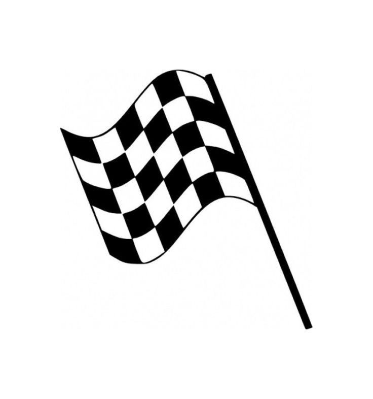 a checkered flag waving in the wind