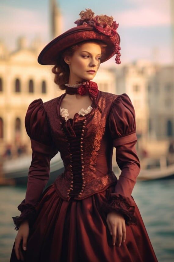 Discover our stunning Venetian costume, adorned with exquisite gold details. This pure and exclusive piece will transport you to the magical streets of Venice. Made in Italy with over 40 years of production experience, we guarantee the highest quality and authenticity. Our unique and original product stands out for its Italian craftsmanship and meets the highest market standards. Every detail is carefully crafted to offer you an unparalleled experience. Dear customer, your satisfaction is our pr Elegant Gold Victorian Dress For Costume Party, Elegant Halloween Fantasy Costumes, Fitted Gold Victorian Dress For Costume Party, Elegant Historical Costume For Costume Party, Gold Fitted Victorian Costume Dress, Gold Fitted Victorian Dress Costume, Venetian Outfit, New Orleans Masquerade, Venetian Dress