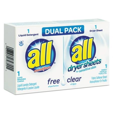 two boxes of all detergents with free clear