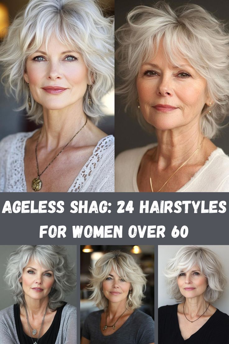 The shag haircut is timeless, and these 24 styles prove it’s perfect for women over 60. Stay stylish and modern with these age-defying shag hair looks. Shag Hairstyles For Gray Hair, Best Shag Haircut, Shag Hair For Square Face, Reba Mcintyre Hairstyles, Shag Hair Styles For Older Women, Grey Hair Shag Over 50, Wash And Go Shag Haircut, 80 Best Modern Hairstyles And Haircuts For Women Over 50, Shag Hairstyles For Women Over 60 Medium