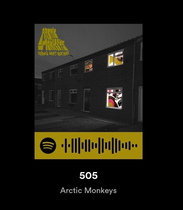 the cover art for 505's album, featuring an image of a black building with