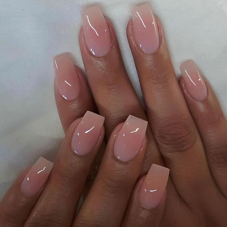 Transulent Pink Nails, Shear Pink Nails, Short Clean Acrylic Nails, Nude Pink Square Nails, Basic Nude Nails, Nude Baddie Nails Short, Glossy Pink Nails, Nude Square Nails, Acrylic Powder Nails