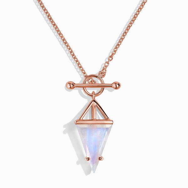 Pyramid Necklace, Meaningful Necklace, Gem Diamonds, Lock Necklace, Aquamarine Necklace, Moonstone Stone, Rose Quartz Necklace, Rose Quartz Stone, Ethical Jewelry