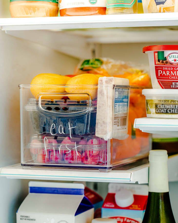 an open refrigerator filled with lots of food