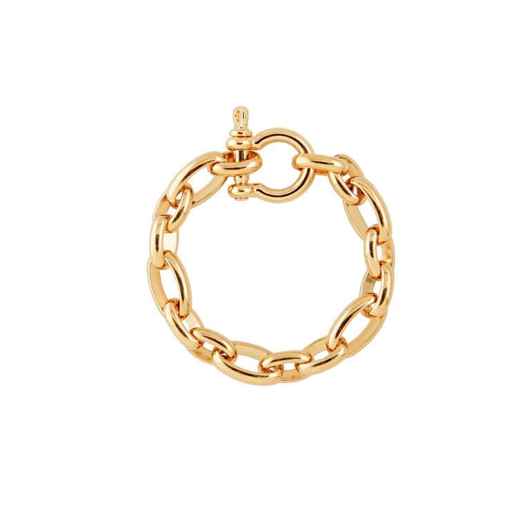 14kt Gold Plate Screw Clasp White Gold Oval Link Bracelet, Tarnish Resistant, Classic Oval Link Chain Charm Bracelet, Timeless 14k Gold Chain Bracelet With Spring Ring Clasp, Tarnish Resistant White Gold Chain Link Bracelet, Tarnish-resistant White Gold Chain Link Bracelet, Elegant Gold Oval Link Chain Ring, Classic Link Charm Bracelet, Classic Link Chain Charm Bracelet, Classic Cable Chain Bracelet Jewelry