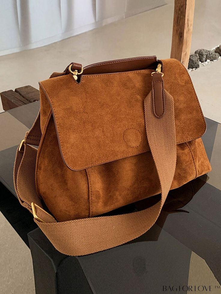 BagForLove - Minimalist Solid Color Tote Bag - Stylish Crossbody Messenger with Adjustable Strap for Women Minimalist Tote Bag, Minimalist Tote, Nylon Handbag, Brown Handbag, Crossbody Bag Women, Womens Crossbody Bag, Square Bag, Tote Bag Design, Casual Bags