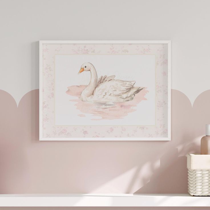 LIMITED EDITION DESIGN- Create the nursery of your dreams with our Vintage Swan Nursery Print. As a mother, I recognize the value of high quality and thoughtful artwork to have in the background of our most precious memories. I make every design with love, care, and dedication. Due to the size of the files being too large to upload directly to Etsy, you will receive a PDF with a link to your files in a Google Drive folder. Note, this item is a DIGITAL DOWNLOAD. No physical item will be shipped WHAT YOU GET: One high resolution 300dpi image, sized into 5 different ratios for printing and framing 4:5 ratio allows for printing in the following sizes 8x10in 12x15in 16x20in 24x30in 2:3 ratio allows for printing in: 8x12in 12x18in 16x24in 20x30in 24x36in  3:4 ratio allows for printing in: 9x12in Coquette Nursery, Whimsical Nursery Decor, Swan Nursery, Nursery Decor Vintage, Vintage Girl Nursery, Swan Art, Girl Nursery Art, Vintage Swan, Swans Art