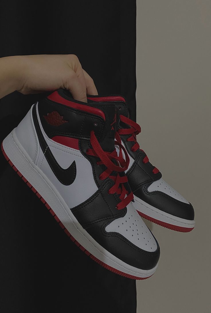 Air Jordan 1 Mid 'Gym Red' (GS) Air Jordan 1 Gym Red, Jordan 1 Gym Red, Jordan 1 Mid Red, Air Jordan 1 Mid Gs, Red Jordans, Nike Shoes Women, Air Jordan 1 Mid, Jordan 1 Mid, My Ride