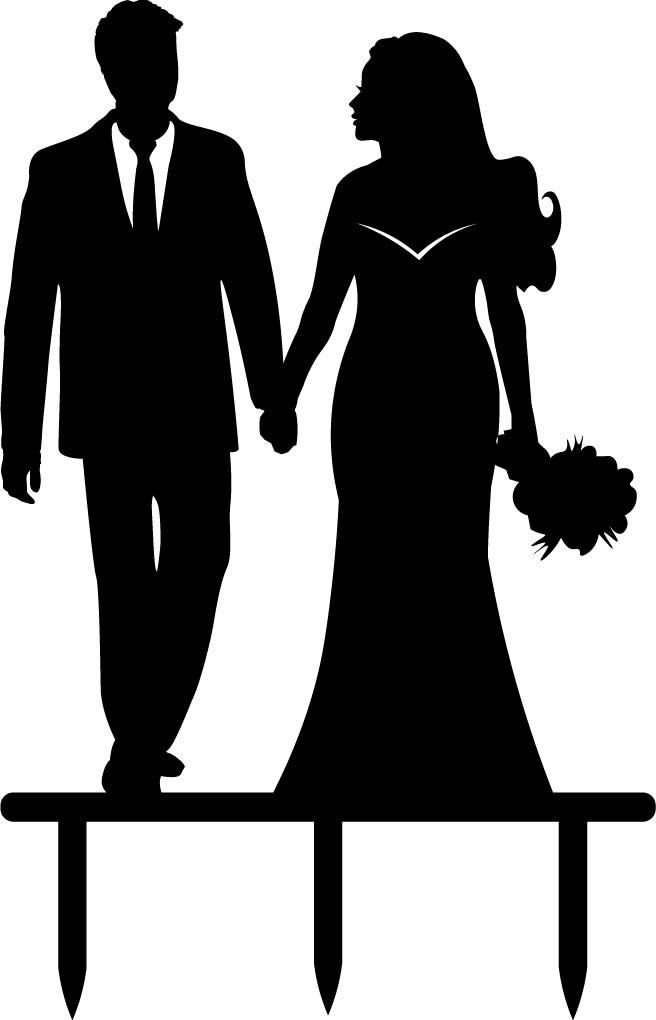 a bride and groom holding hands on a bench silhouetted against the backdrop of their wedding day