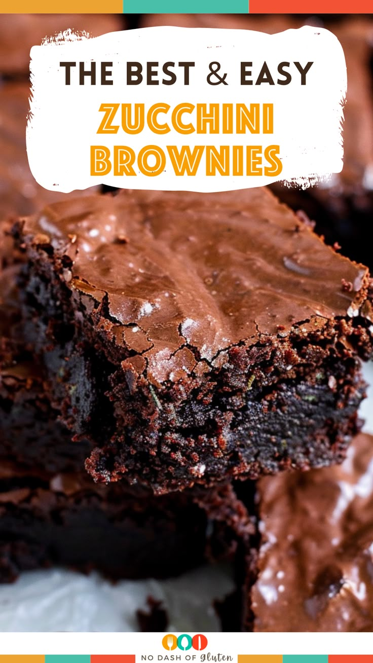 Fudgy Zucchini Brownies Easy Zucchini Brownies Healthy, Best Zucchini Brownies Recipes, Desserts Made With Zucchini, Gluten Free Zucchini Desserts, Chocolate Zucchini Brownies Recipes, Zucchini Brownie Recipes, Zucchini Chocolate Brownies, Zucchini Brownies Recipes Healthy, Easy Zucchini Recipes Desserts