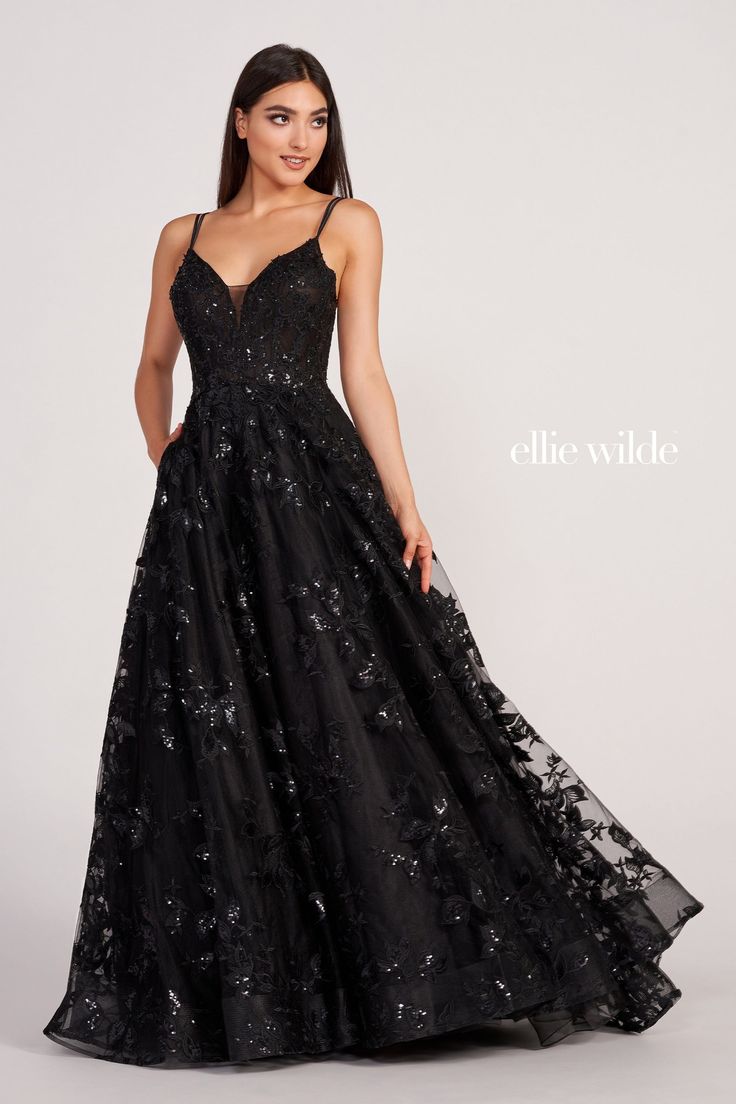 The very thing a dress should be. Graduation Dresses Long, Plus Size Sequin Dresses, Designer Formal Dresses, Black Tie Wedding Guests, Modesty Panel, Formal Dresses With Sleeves, Dress Colors, Ellie Wilde, Corset Dress Prom