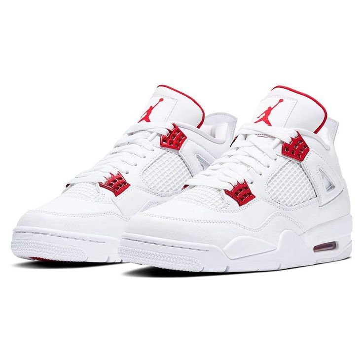 Air Jordan 4 Retro 'Red Metallic' — Kick Game Jordan 4 Metallic Red, Sepatu Air Jordan, Обувь Air Jordan, Retro Jordans, Jordan Iv, Air Jordan Iv, Skor Sneakers, Jordan Retro 4, Trendy Shoes Sneakers