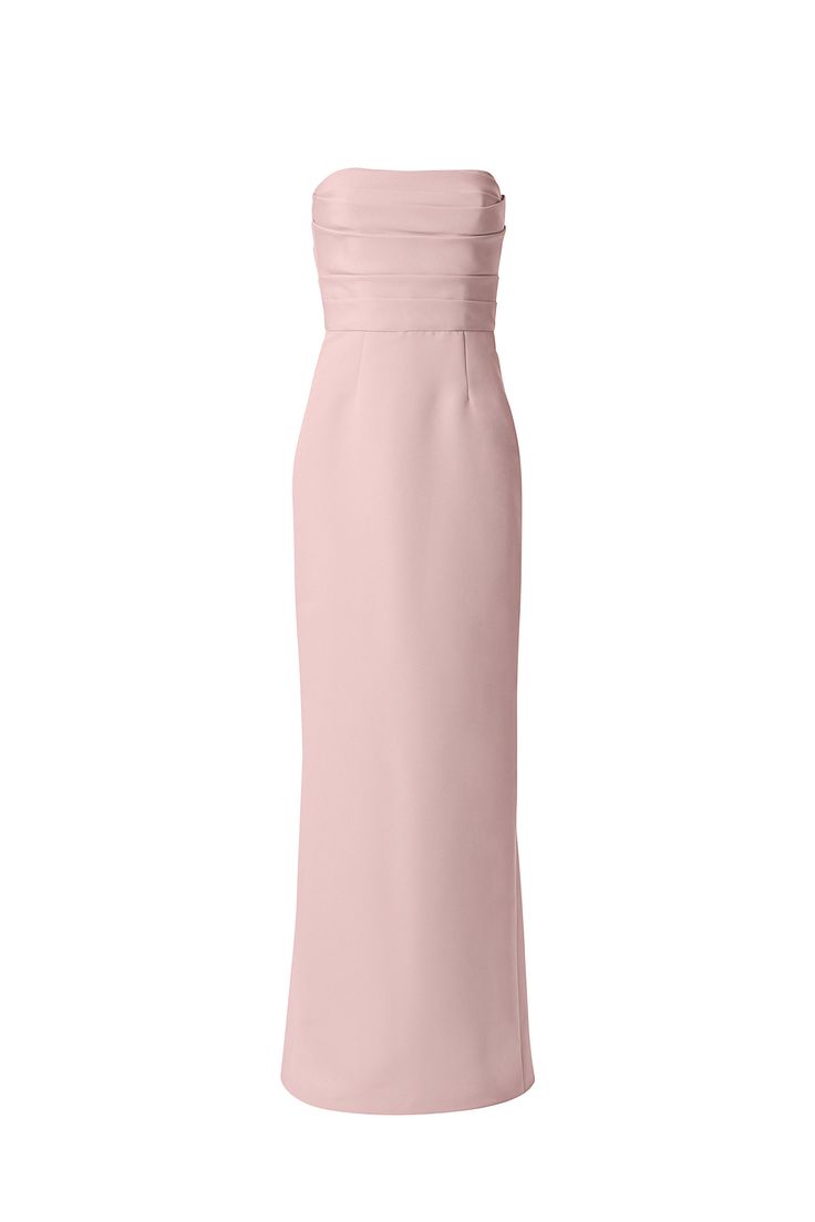 a women's pink dress with one shoulder and an asymmetrical neckline