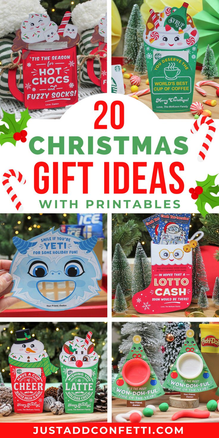 christmas gift ideas with printables