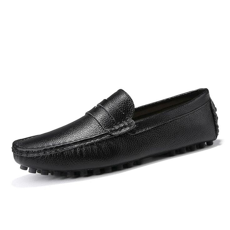 Upper Material: Genuine Leather Upper Type: Cow Leather Outsole Material: Rubber Lining Material: Cow Suede Mens Loafers Shoes, Black 13, Driving Shoes, Black 7, Leather Loafers, Online Design, Loafer Shoes, Cow Leather, Loafers Men