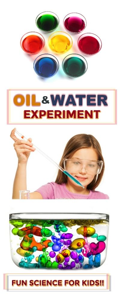 FUN SCIENCE FOR KIDS:  Oil & Water Experiment.  Great for all ages! #scienceexperimentskids #sciencefairprojects #scienceexperiments #scienceexperimentsforkids #oilandwaterexperiment #experiementsforkids #craftsforkids #activitiesforkids #playrecipesforkids Oil And Water Experiment, Water Experiments For Kids, Vetenskapliga Experiment, Water Science Experiments, Water Experiments, Science Week, Science Camp, Summer Science, Kid Experiments