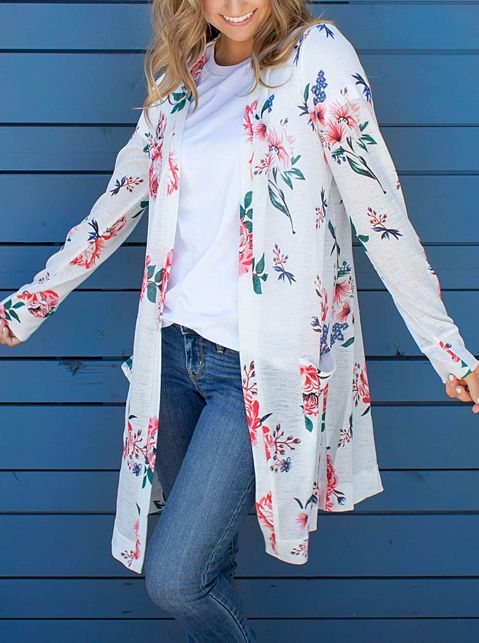 Cardigan is a blend of fall colors and floral prints! If you're looking for a pattern to spice up your current wardrobe this is for you! Its soft material, color options, and most importantly pockets are just a few things we know you'll love! Details Small 0-4 Medium 6-8 Large 10-12 XL 12-14 Model is 5'5" wearing small Bohemian Floral Print Winter Cardigan, Trendy Floral Print Cardigan For Spring, Floral Print Cardigan For Fall Layering, Casual Long Sleeve Patterned Cardigan, Casual Long Sleeve Floral Print Cardigan, Casual Patterned Long Sleeve Cardigan, Spring Floral Print Cotton Cardigan, Floral Print Cardigan For Spring Day Out, Floral Print Cardigan For Day Out In Spring