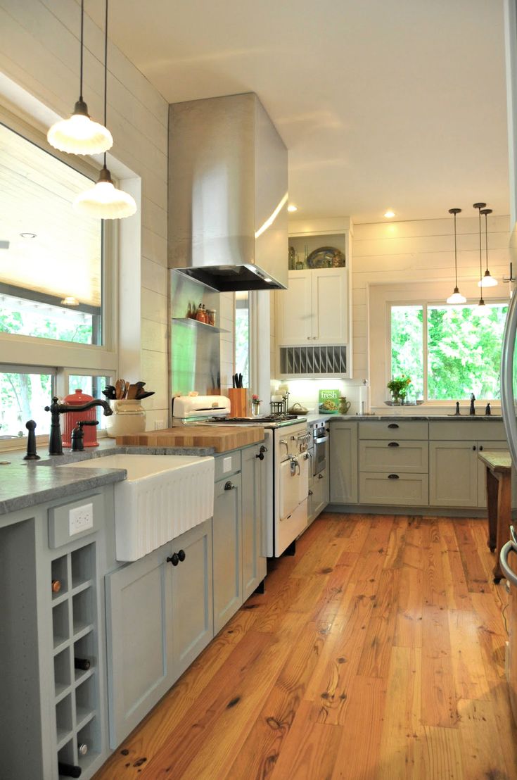 the kitchen is clean and ready for us to use in its new owner's home