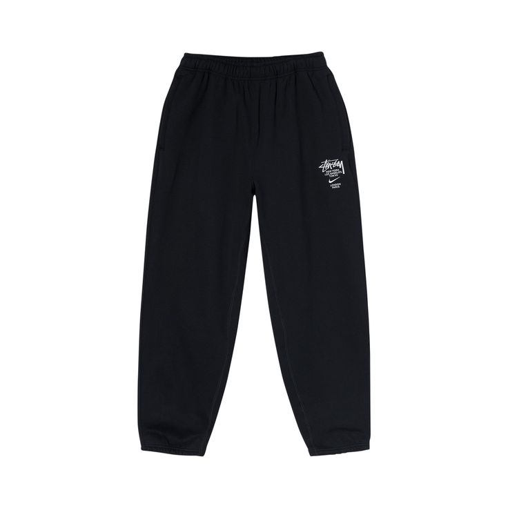 Find NIKE X Stussy Nrg Zr Fleece Pant on Editorialist. This Nike x Stussy NRG ZR Fleece Pant has a minimalist design with signature branding of each collaborator. From SS21, the loungewear piece is cut for a tapered-leg fit and features a joint logo print on the left leg. Nike Winter Activewear For Streetwear, Athleisure Bottoms With Elastic Waistband For Streetwear, Streetwear Activewear With Pockets, Winter Sportswear Joggers For Streetwear, Athleisure Sweatpants With Elastic Waistband For Streetwear, Casual Black Activewear For Streetwear, Sporty Elastic Waistband Bottoms For Streetwear, Athleisure Pants With Elastic Waistband For Streetwear, Winter Streetwear Sportswear Sweatpants