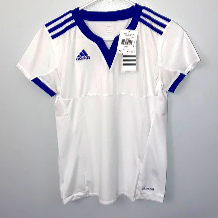 ***Brand New With Tags Attached!!*** Womens Size Xs Never Worn Brand New W/ Tags Attached Smoke/Pet-Free Home Adidas Climacool, Womens Adidas, Nike Vintage, Adidas Blue, Adidas Tops, Blue Adidas, Vintage Nike, Adidas Women, Blue White