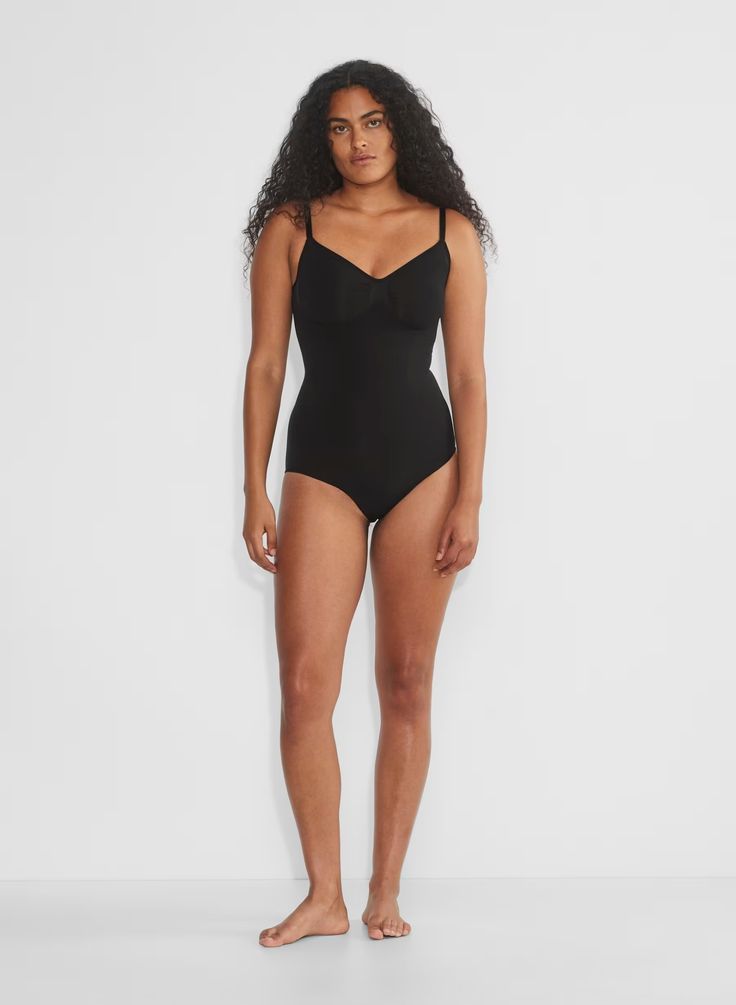 SHAPEENHANCE™ FULL-BUM BODYSUIT | Aritzia Sculpting Bodysuit With Built-in Bra And Underwire, Sculpting Underwire Bodysuit With Built-in Bra, Sculpting Full Coverage Bodysuit With Built-in Bra, Elegant Camisole Bodysuit With Adjustable Straps, Shapewear Leotard With Built-in Bra, Second-skin Shapewear With Built-in Bra And Full Coverage, Contoured Full Coverage Bodysuit With Built-in Bra, Sculpting Shapewear With Built-in Bra And Underwire, Nylon Shapewear With Bra Friendly Shaping