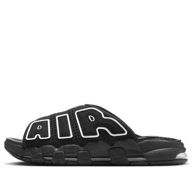 Nike Air More Uptempo Slide OG 'Black White' DV2137-001 Comfortable Black Sports Sneakers, Black Comfortable Sneakers For Outdoor Activities, Black Casual Slides For Training, Casual Black Slides For Training, Black Breathable Casual Slides, Comfortable Black Sneakers For Training, Comfortable Black Training Sneakers, Nike Sporty Slides For Sports, Sporty Black Slides For Outdoor Activities