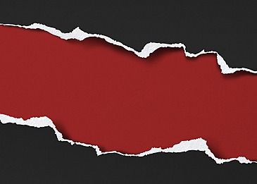 torn red piece of paper with black background