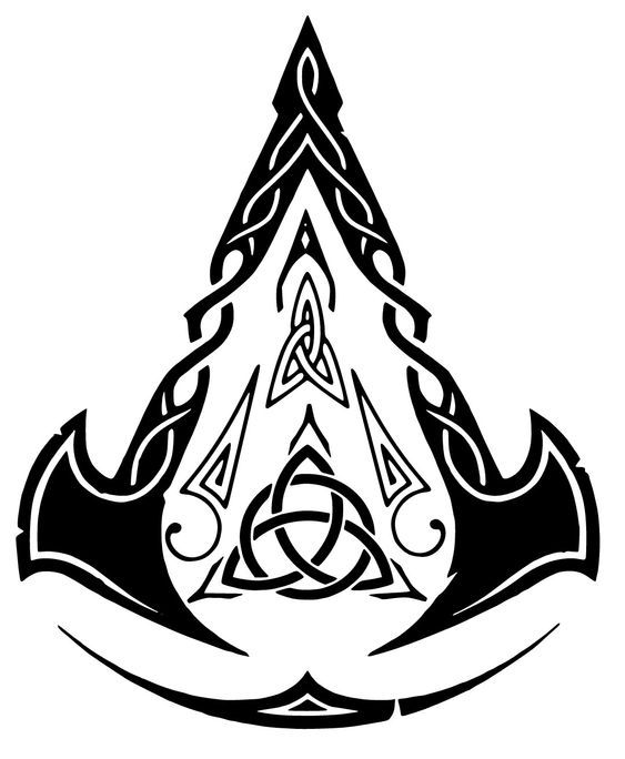 Assassins creed tattoos Assassin Creed Symbol, Assassins Creed Eagle Tattoo, Assasins Creed Valhalla Tattoos, Assasin Tattoo Design, Assassins Creed Symbol Tattoo, Assassins Tattoo Ideas, Assassin Tattoo Ideas, Until Valhalla Tattoo, Assassin's Creed Valhalla Tattoo