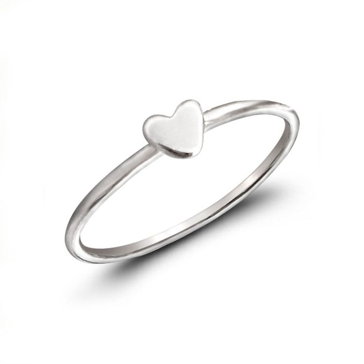 Small Heart Silver Ring - Studio Jewellery US Small Heart Ring, Heart Silver Ring, Classic Heart-shaped Stackable Promise Rings, Nickel-free Heart Ring For Valentine's Day, Classic Everyday Heart Ring For Valentine's Day, Simple Heart Midi Rings, Simple Heart-shaped Midi Promise Ring, Tiny Heart-shaped Ring For Anniversary, Classic Stackable Jewelry For Valentine's Day