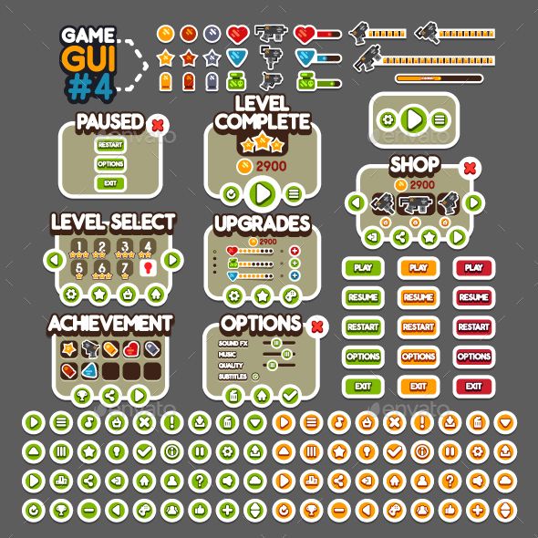 a large set of stickers for the game guii 4 - user screenshot