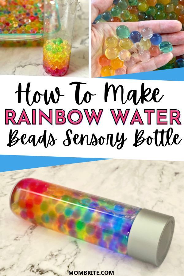 how to make rainbow water beads seriously bottle