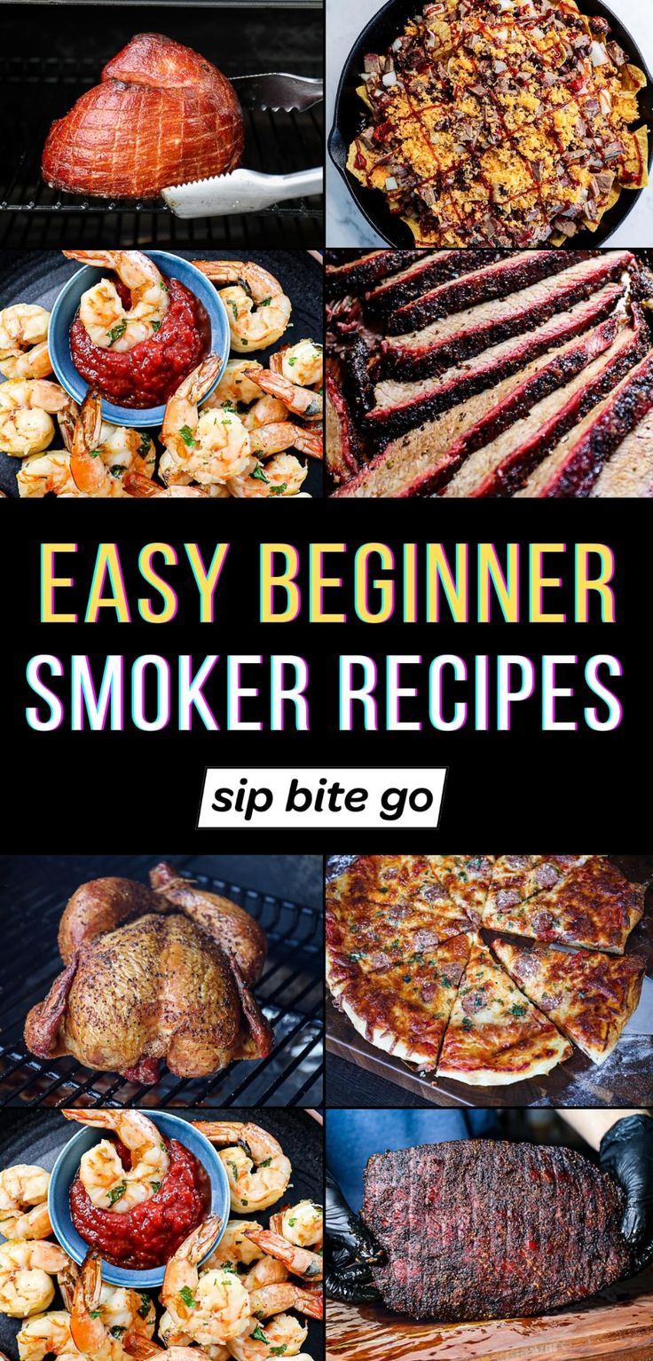 Easy Smoker Recipes For Traeger Pellet Grill Smoker Meals, Pizza Seafood, Vegetables Pizza, Smoker Grill Recipes, Smoked Pork Recipes, Easy Smoker Recipes, Smoker Recipes Electric, Bbq Smoker Recipes, Pellet Smoker Recipes