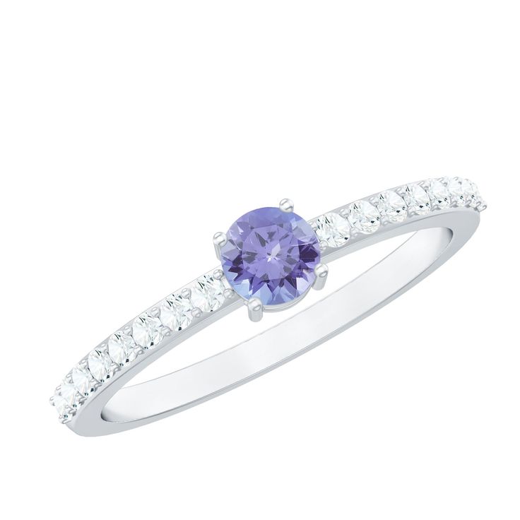 Product Details Celebrate lifes biggest moments with this luxurious Solitaire Ring, featuring a Round Shape Tanzanite stone in Prong Setting, accompanied by Surface Prong Set Diamond Side Stones. This exquisite ring is a beautiful and timeless piece of jewelry that is sure to be treasured for years to come. Product Information SKU SHP-RINGS0721123295 Width 5 mm Height 3.5 mm Weight 1.60 gm (Approximate) TANZANITE INFORMATION No.of Stones 1 Pieces Total Weight 0.54 Carat (Approximate) Dimension(a Tanzanite Diamond Promise Ring With Brilliant Cut, Tanzanite Birthstone Ring With Center Stone For Promise, Tanzanite Birthstone Ring For Promise, Tanzanite Promise Ring With Prong Setting, Tanzanite Diamond Promise Ring With Center Stone, Promise Ring With Tanzanite And Accent Stones, Tanzanite Promise Ring With Accent Stones, Promise Tanzanite Rings With Prong Setting, Tanzanite Ring With Accent Stones For Promise