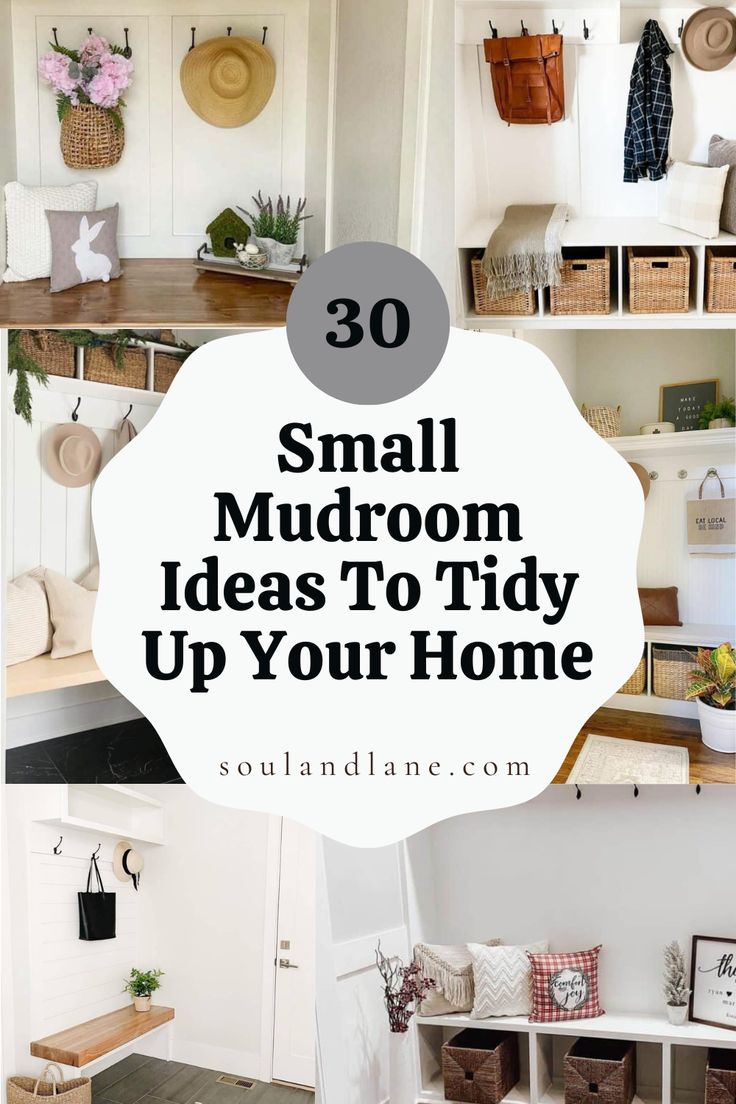 small mudroom ideas to tidy up your home - so many different things in the room