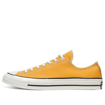 Converse Chuck 70 Low 'Yellow' 162063C (SNKR/Retro/Unisex/Low Top) Yellow Converse Low Tops, Vintage Yellow Sneakers For Streetwear, Classic Yellow Sneakers With Rubber Sole, Classic Yellow Sneakers With Gum Sole, Retro Mustard Low-top Sneakers, Classic Yellow Sneakers With Round Toe, Retro Yellow Sneakers With Vulcanized Sole, Mustard Converse Sneakers For Streetwear, Vintage Yellow Sneakers With Gum Sole