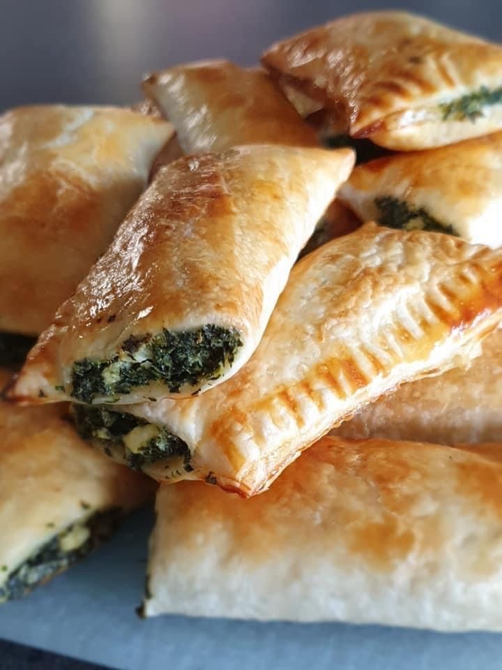 These crispy, healthy spinach and feta pie recipes make a delicious breakfast or light lunch.

Prepare a larger batch and keep them in the freezer so that you have something healthy ready to go. Spinach And Feta Pie Recipe, Spinach Cheese Pie Recipe, Spinach And Feta Rolls, Spinach Frozen Recipes, Spinach Feta Pastry, Spinach And Feta Puff Pastry, Feta And Spinach Puff Pastry, Spanokita Recipe Puff Pastry, Spinach Pie Puff Pastry