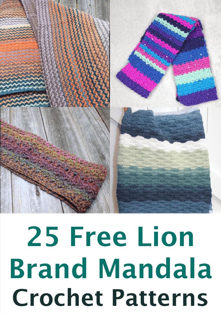 the 25 free lion brand mandala crochet patterns