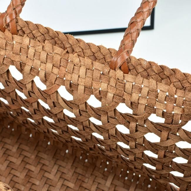 Free U.S. shipping. Style: Hollow out, Vintage , color:Brown, suite for season：Spring, Summer, Autumn ，Beach, Going out, Travel, Work, Material Genuine Leather, Brown Woven Leather Tote Bag Hollow-out Basket Handbags Beige Basket Bag With Intrecciato Weave, Leather Bags With Intrecciato Weave For Vacation, Brown Woven Leather Straw Bag With Double Handle, Brown Double Handle Woven Leather Straw Bag, Brown Basket Bag With Intrecciato Weave, Rectangular Bucket Bag With Intrecciato Weave For Vacation, Brown Rectangular Woven Leather Beach Bag, Rectangular Intrecciato Weave Bucket Bag For Vacation, Brown Rectangular Bag With Woven Leather