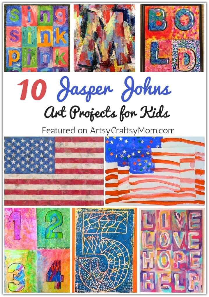 some art projects for kids with the title 10 japen johns art projects for kids