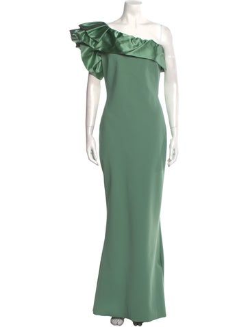 Chiara Boni Evening GownGreenRuffle EmbellishmentShort Sleeve with One-ShoulderDesigner Fit: Dresses by Chiara Boni are typically designed for a slim fit. Elegant Fitted Green Off-shoulder Dress, Elegant Fitted Green Off Shoulder Dress, Green Fitted Gown With Short Sleeves, Green Fitted Short Sleeve Gown, Elegant Green One-shoulder Dress For Formal Occasions, Elegant Off-shoulder Evening Dress With Short Sleeves, Fitted Green Off-shoulder Evening Dress, Elegant Off Shoulder Dress With Short Sleeves For Evening, Fitted Green Off-shoulder Cocktail Dress