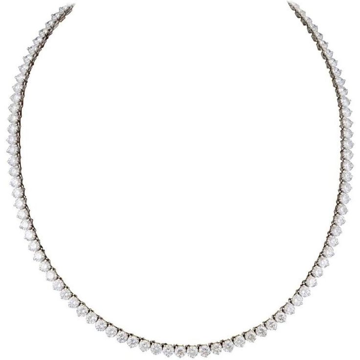 Ninacci 18K White Gold 21.37 Carats Tennis Necklace with 106 Round Diamonds Link Design, White Gold Set, Tennis Necklace, Custom Jewelry Design, Style And Grace, Jewelry Branding, Timeless Beauty, Prong Setting, Round Diamonds