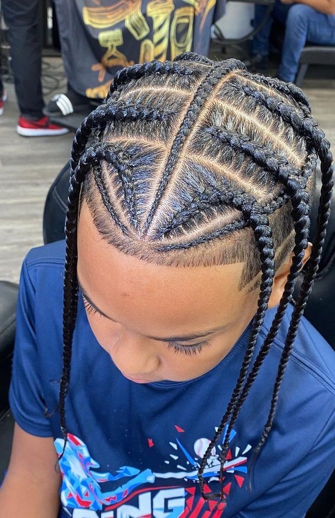 Faux Locs Hairstyles For Men, Men Side Braids Hairstyles, Quick Boy Hairstyles Black, Male Loc Hairstyles, Male Braid Hairstyles, Side Cornrows Men, Male Braid Styles, Cornrows For Boys