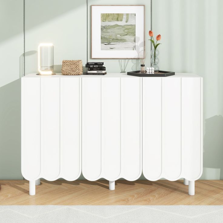 a white radiator sitting on top of a wooden floor next to a wall