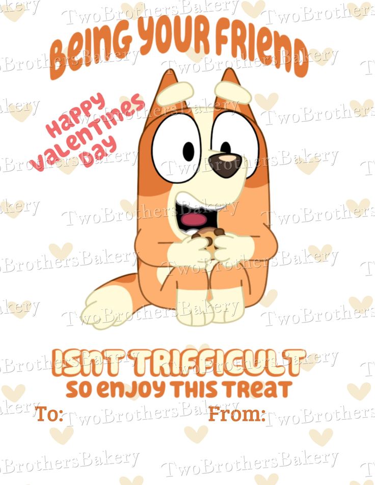 a happy valentine's day card with a cartoon dog