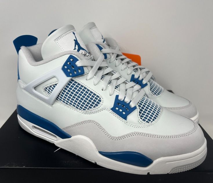 Nike Air Jordan 4 Retro 2024 AJ4 Military Blue Shoes FV5029-141 Size 13 Sporty Blue Air Jordan 4 Breathable, Casual Blue Air Jordan 4 With Air Max Cushioning, Blue Low-top Air Jordan 4 Breathable, Blue Low-top Breathable Air Jordan 4, Blue Breathable Low-top Air Jordan 4, Blue Breathable Air Jordan 4 For Streetwear, Breathable Blue Air Jordan 4 For Streetwear, Air Jordan 4 For Sports, Blue Air Jordan 4 Sports Shoes With Branded Insole