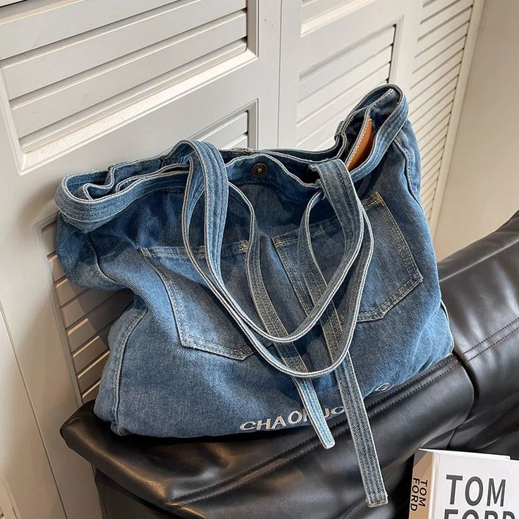 UAKISS - Denim women handbag Large capacity quality ladies big Totes Casual Tassels female Shoulder bags bolsa Commuting shopping bags Size: 44CM wide, 34 CM high, 7 CM thick shoulder strap 24CM Weight: 420 g Handbag Large, Retro Purse, Female Shoulder, Waterproof Backpack, Wedding Bag, Women Handbag, Bag Light, Handbag Wallet, Mens Shoes Boots