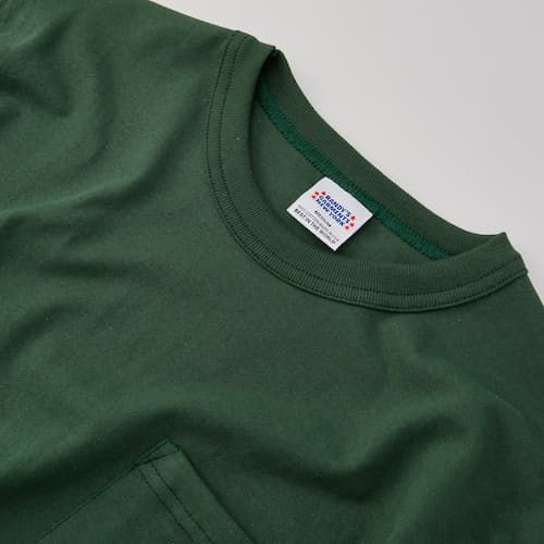 Uniquely modern renditions of classic American workwear—handmade in NYC’s Garment District Green Short Sleeve T-shirt For Work, Solid Color Relaxed Fit T-shirt For Work, Relaxed Fit Crew Neck T-shirt For Work, Solid Relaxed Fit T-shirt For Work, Cotton T-shirt With Pockets For Work, Classic Relaxed Fit T-shirt For Work, Classic Green Relaxed Fit T-shirt, Green Classic Relaxed Fit T-shirt, Green T-shirt With Pockets In Relaxed Fit